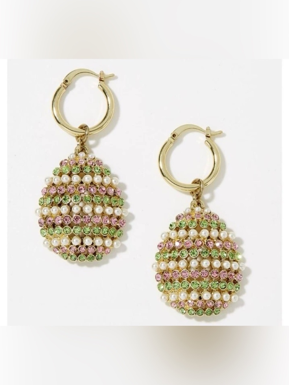 Heidi Daus Eggs Essential Easter Egg Earrings New